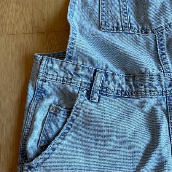 Topshop Moto light blue overall shorts size 6 - Picture 8 of 11